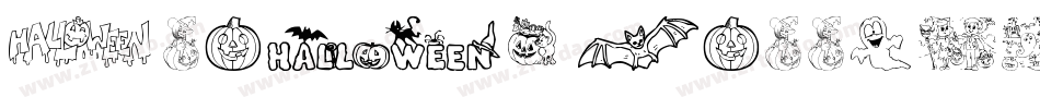 Black Halloween字体转换
